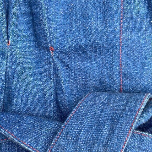 Crossroads MS Denim Cross Front Jacket Lagenlook Shacket - Picture 12 of 13